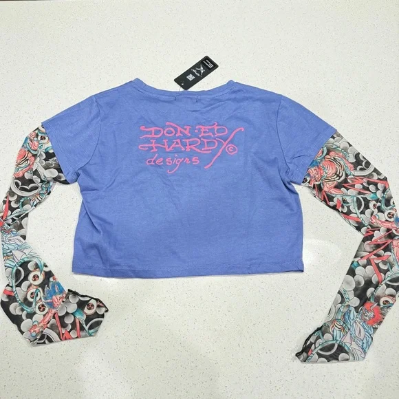 Ed Hardy RARE Jaguar Tattoo sleeve - Picture 7 of 11